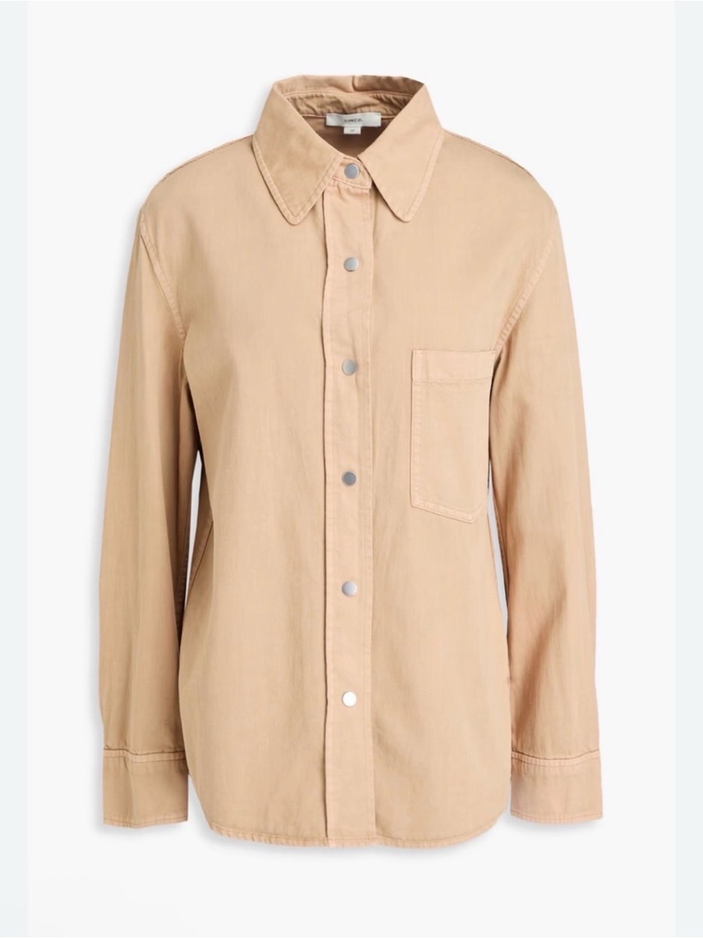 Vince Snap Button-Front Casual Shirt Jacket